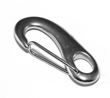 Stainless Steel Carabina - Spring Snap Hook - Click Image to Close